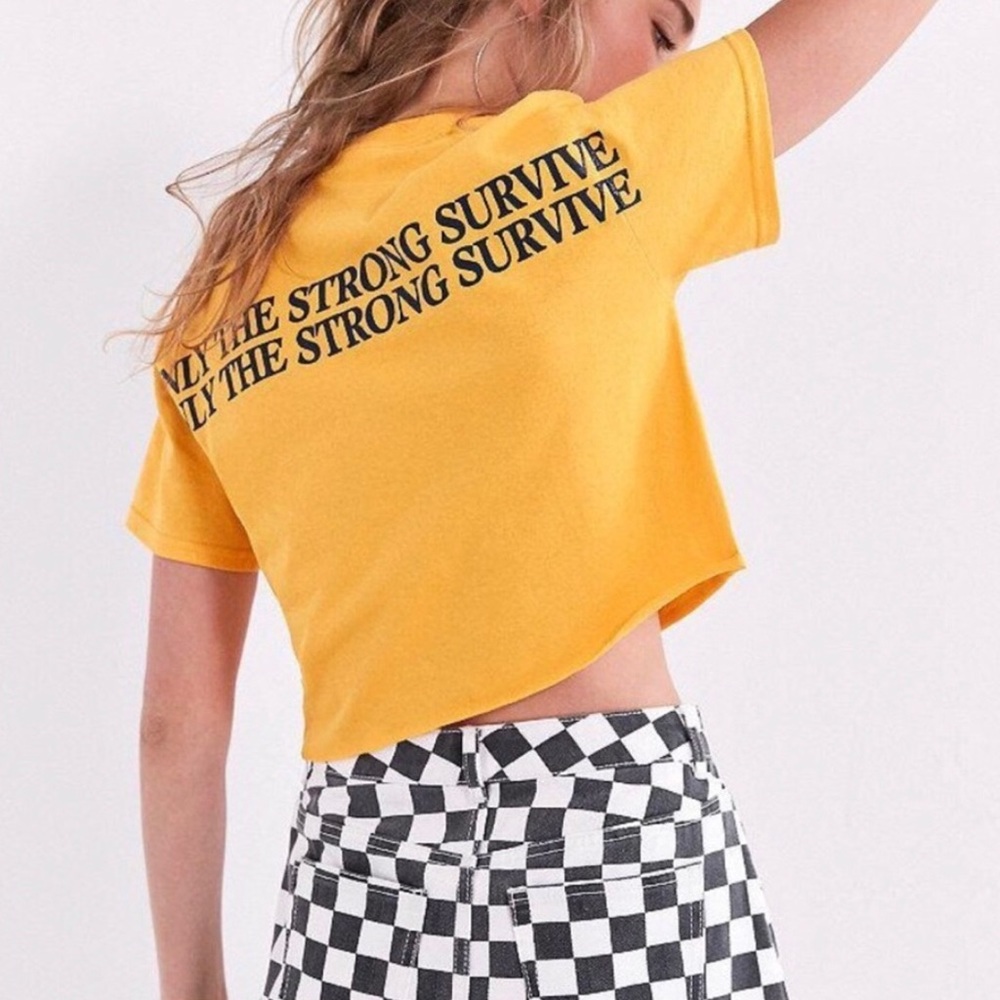‘Only The Strong Survive’ Crop Tee